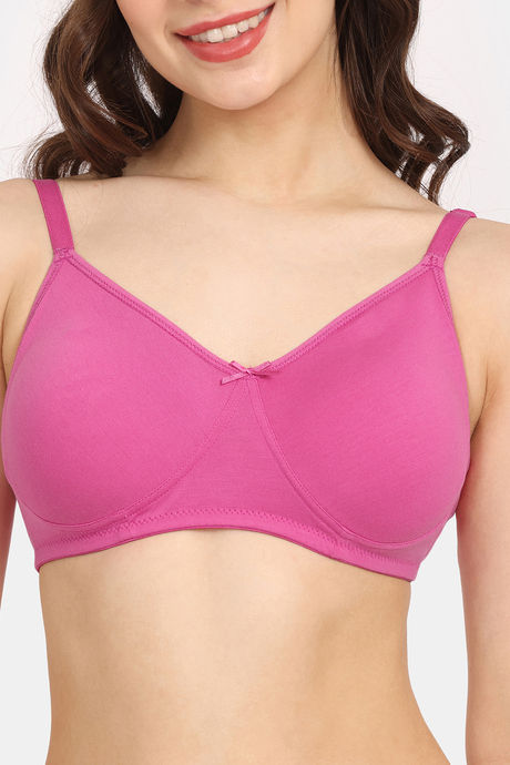 Rosaline Cyber Grove Everyday Double Layered Non Wired 3/4th Coverage T-Shirt Bra - Fiji Flower — image 4